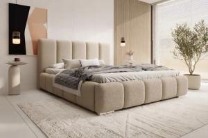 Compleo Polsterbett BUBBLE Boucle, Leistenlattenrost aus