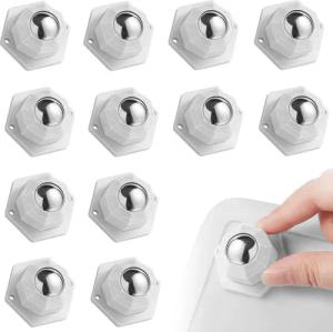 Auledio Möbelrolle 12er Set Kugelrollen, Schwerlast-Möbelrollen,