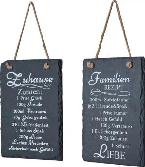 Levandeo® Wandbild, 2er Set Wandbilder Sprüche
