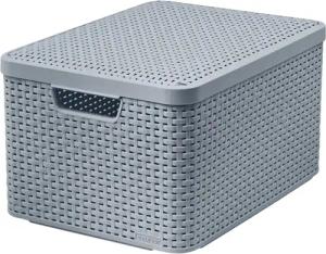 Curver Aufbewahrungskorb, Aufbewahrungsbox mit Deckel 44,5