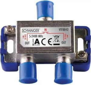 Schwaiger 2-Wege Verteiler VTF8842241, Gleichstromdurchgang (DC),