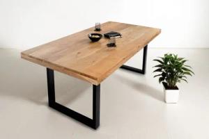 SAM® Esstisch Brasilia, Akazienholz, Metallgestell U-Form,