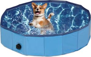 relaxdays Hundepool Blauer Hundepool, (1-tlg), M