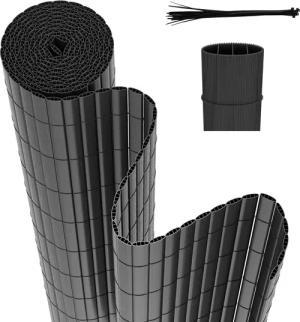 Clanmacy Balkonsichtschutz PVC Sichtschutzmatte Zaun mit