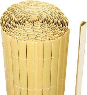 Clanmacy Balkonsichtschutz PVC Sichtschutzmatte Garten Deko