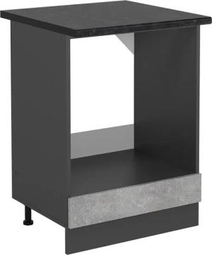 Vicco Herdumbauschrank R-Line, Beton/Anthrazit, 60 cm,