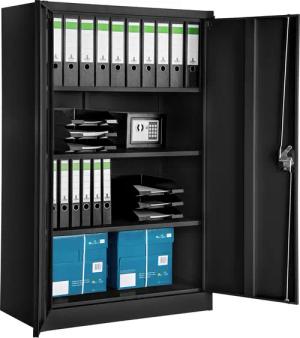 tectake Aktenschrank Büroschrank mit 4 Böden