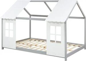 en.casa Kinderbett, »Tostedt« Halboffenes Design 140x200cm