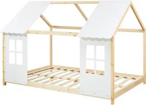 en.casa Kinderbett, »Tostedt« Halboffenes Design 140x200cm