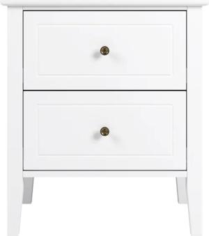 Homfa Nachttisch Nachtschrank, Nachtkommode mit 2