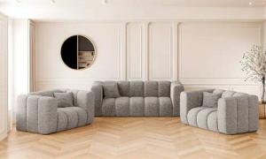 Kaiser Möbel Loungeset Sofagarnitur 2+1+1 Couchgarnitur