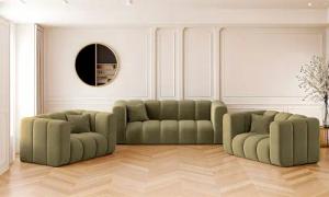 Kaiser Möbel Loungeset Sofagarnitur 2+1+1 Couchgarnitur