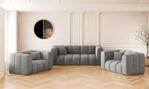 Kaiser Möbel Loungeset Sofagarnitur 2+1+1 Couchgarnitur