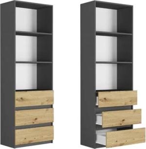 Home Collective Bücherregal mit 3 Schubladen