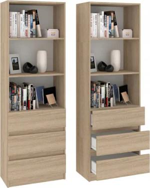 Home Collective Bücherregal mit 3 Schubladen