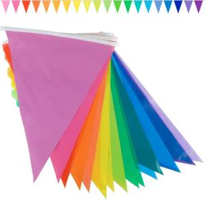 Goodymax Hängedekoration Wimpelkette 10 m Regenbogen