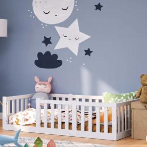 Bellabino Kinderbett Tapi (Bodenbett mit Rausfallschutz