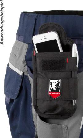 Qualitex Workwear Arbeitshose anhängbare Handy-Gürteltasche -