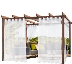 Kaket Outdoorgardine Wasserdichte Outdoor-Vorhänge, Transparente Gardinen