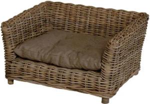 Krines Home Tierbett Hundekorb/Hundebett aus Natur