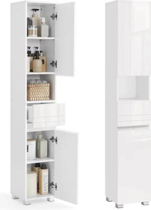 VASAGLE Badkommode Badezimmerschrank Badschrank Badezimmermöbel, verstellbare