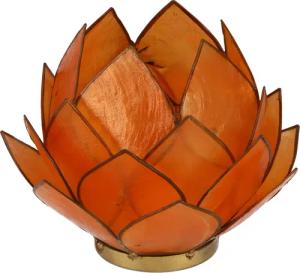 Guru-Shop Windlicht Lotus Teelicht Muschel 14*10
