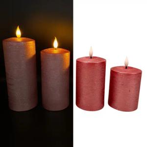 Online-Fuchs LED-Kerze - 4er Set metallic