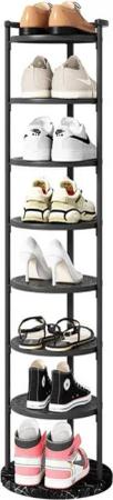 NUODWELL Schuhregal Vertikales Schuhregal, 8-stöckige freistehende