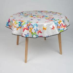 laro Tischdecke 140cm runde Tischdecke mit