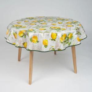 laro Tischdecke 140cm runde Wachstuchtischdecke mit