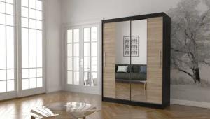 MOEBLO Kleiderschrank LARA 01 (mit Spiegel
