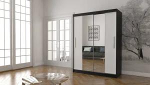 MOEBLO Kleiderschrank LARA 01 (mit Spiegel