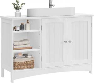 VASAGLE Waschbeckenunterschrank Unterschrank Badezimmerschrank extra lang,