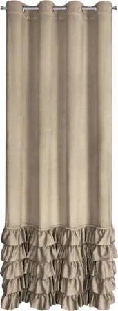 Eurofirany Vorhang Velvet Vorhänge Rüschen 140x250