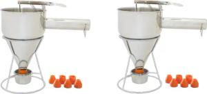 eGenuss Küchenorganizer-Set eGenuss Edelstahl Backtrichter Pfannkuchen