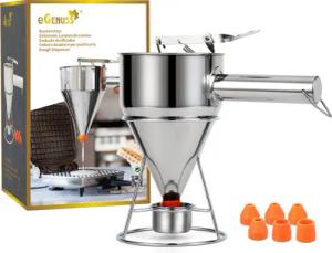 eGenuss Küchenorganizer-Set eGenuss Edelstahl Backtrichter Pfannkuchen