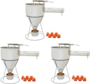 eGenuss Küchenorganizer-Set eGenuss Edelstahl Backtrichter Pfannkuchen