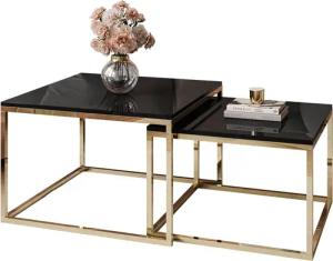Lookway Couchtisch YOSHI 2in1 mit Goldenem