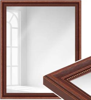 WANDStyle Wandspiegel H390, Braun, aus Massivholz