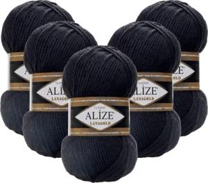 Alize 5 x ALIZE Lanagold Häkelwolle,