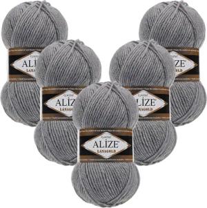 Alize 5 x ALIZE Lanagold Häkelwolle,