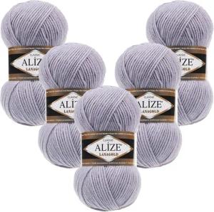 Alize 5 x ALIZE Lanagold Häkelwolle,