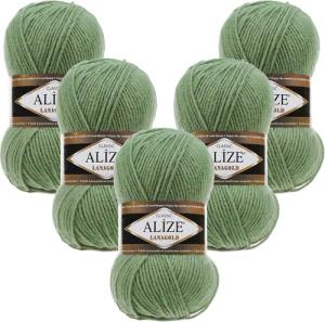Alize 5 x ALIZE Lanagold Häkelwolle,
