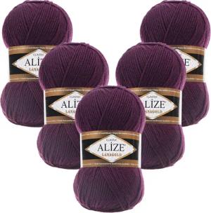Alize 5 x ALIZE Lanagold Häkelwolle,