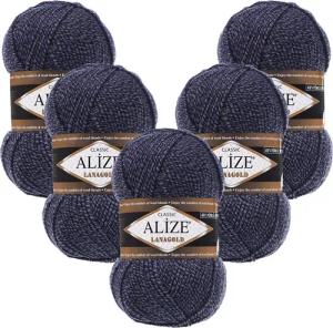 Alize 5 x ALIZE Lanagold Häkelwolle,