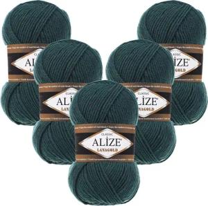 Alize 5 x ALIZE Lanagold Häkelwolle,