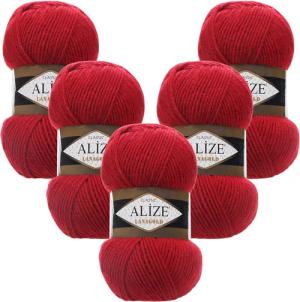 Alize 5 x ALIZE Lanagold Häkelwolle,