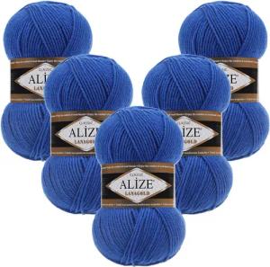 Alize 5 x ALIZE Lanagold Häkelwolle,