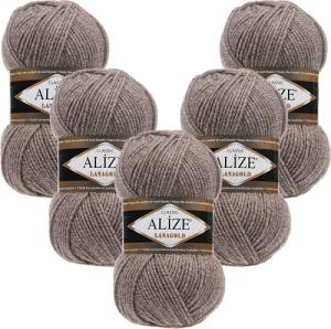 Alize 5 x ALIZE Lanagold Häkelwolle,