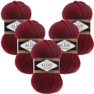 Alize 5 x ALIZE Lanagold Häkelwolle,